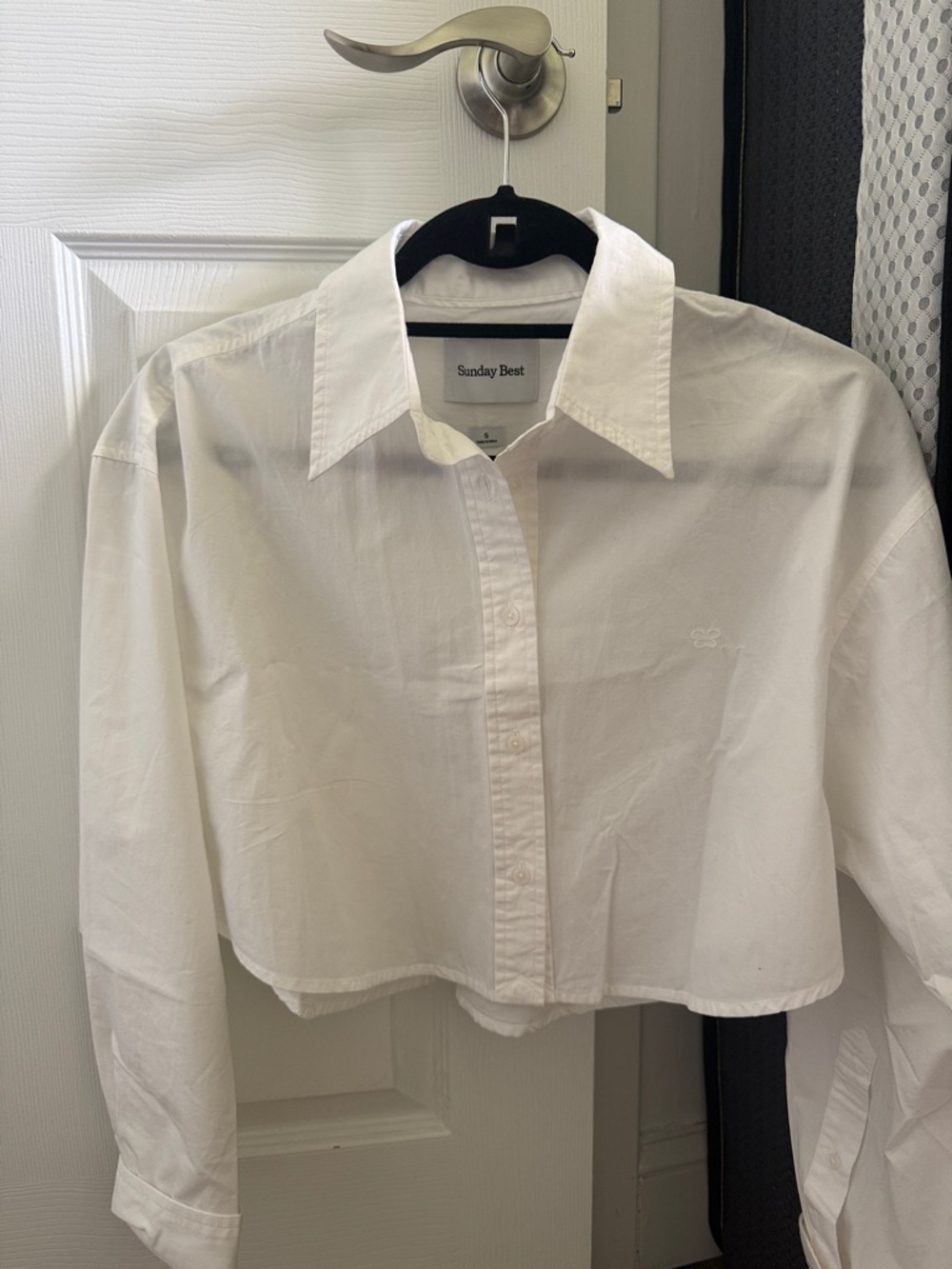 Aritzia Sunday Best cropped button down